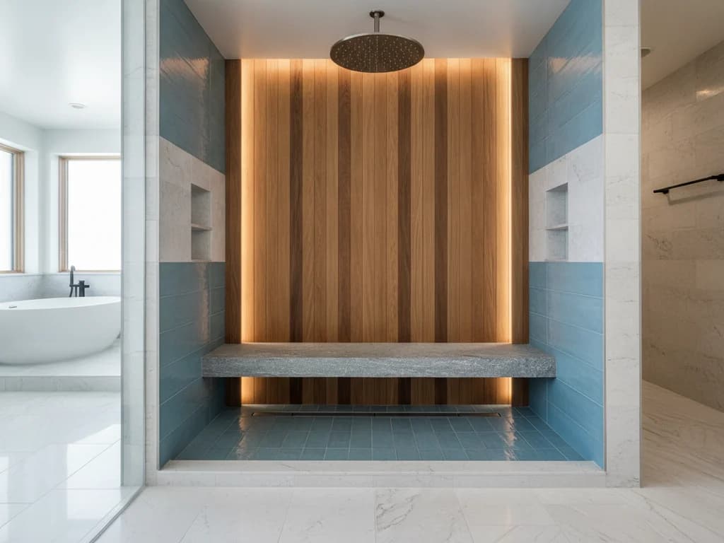 Shower Seating Ideas: Built-In Bench, Floating Ledge, Fold-Down & Freestanding Stool