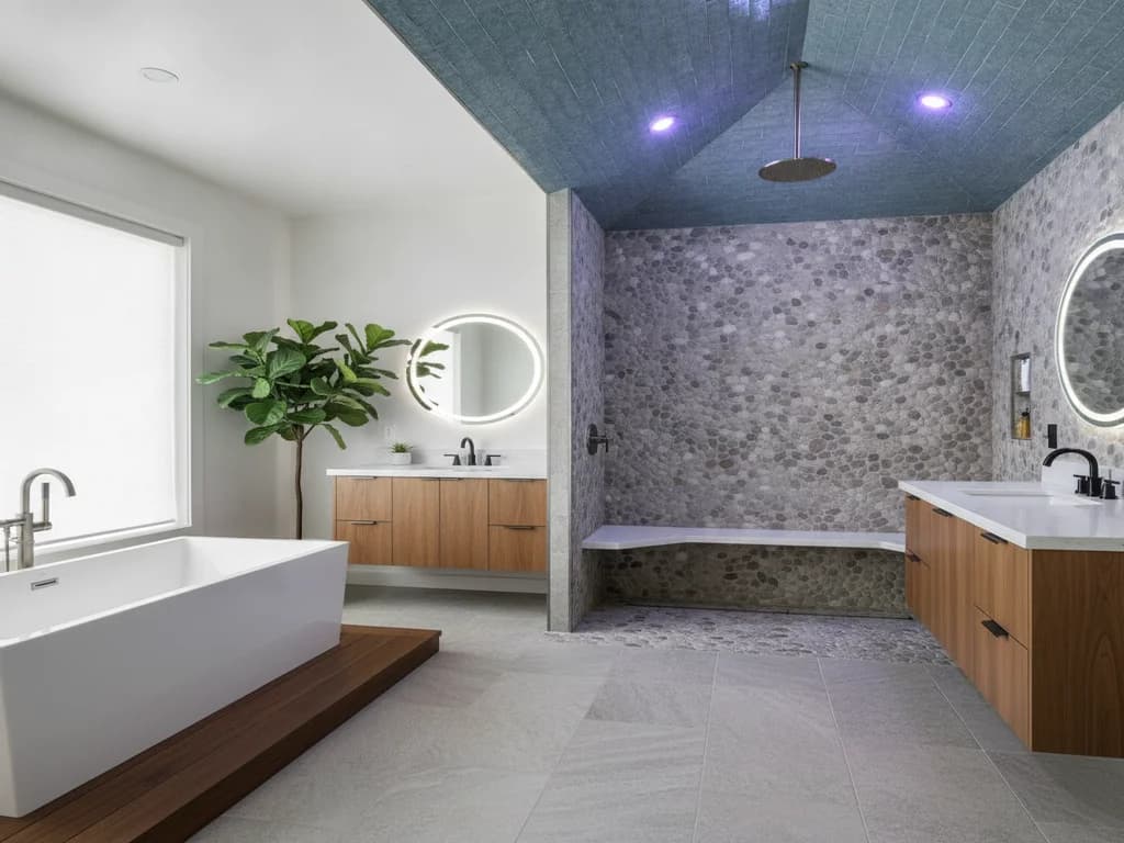 Bathroom Ceiling Ideas: Paint, Wood, Tile & Cove Lighting Compared
