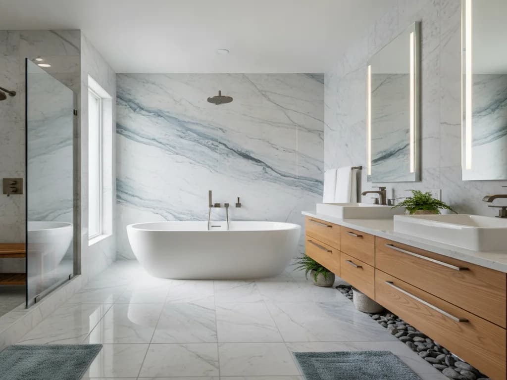 Marble vs. Porcelain Tile in the Bathroom: An Honest Comparison