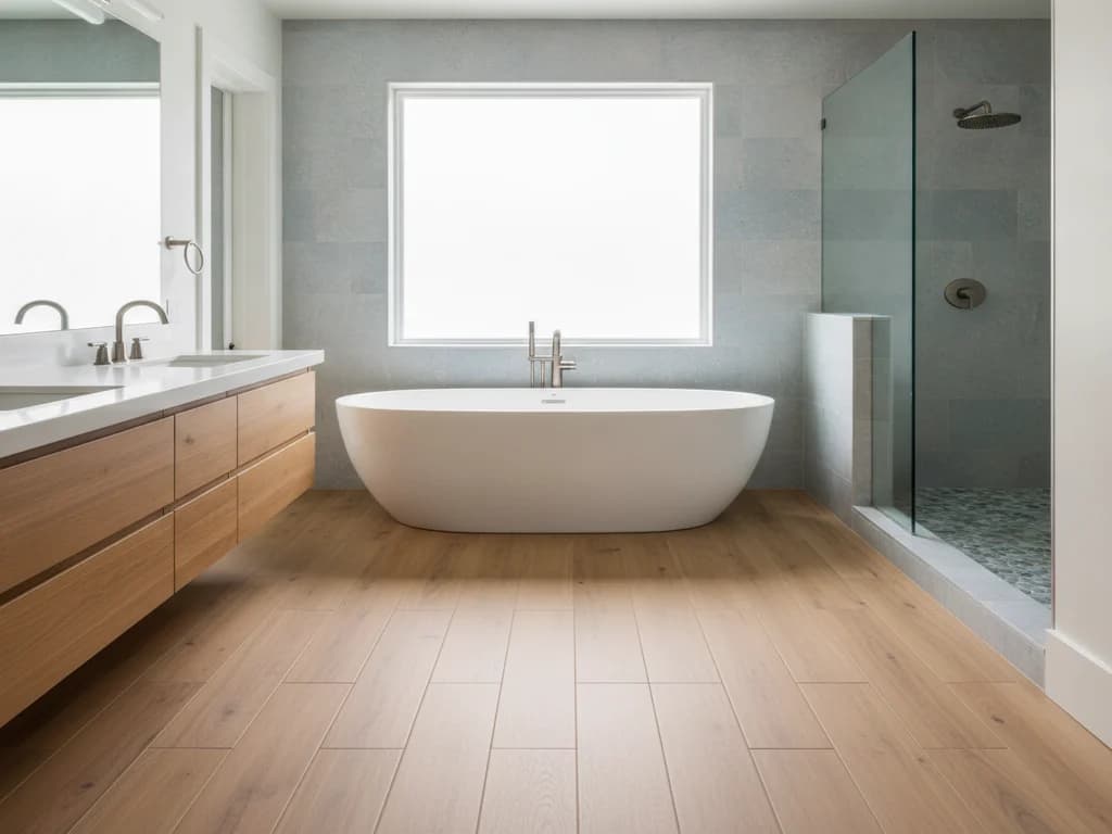 Tile vs. Hardwood in Bathrooms: Which Floor Survives the Water?