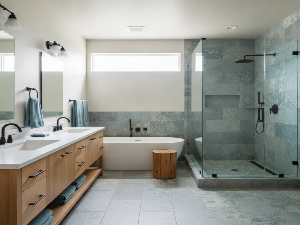 8x10 Bathroom Layout: The Mid-Size Either/Or