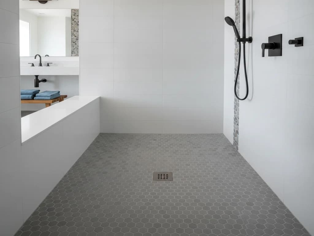 The Best Tile for Shower Floors: Slip Ratings, Sizes, and Slope Rules