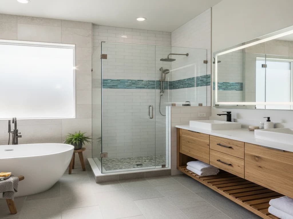 Glass Tile vs. Ceramic Tile: Where Each One Belongs in a Bathroom