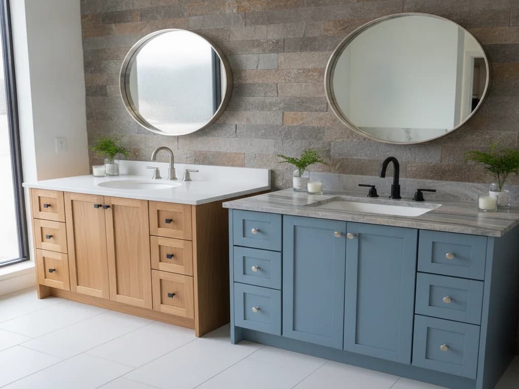 Laminate vs. Stone Vanity Tops: The Budget-Tier Decision