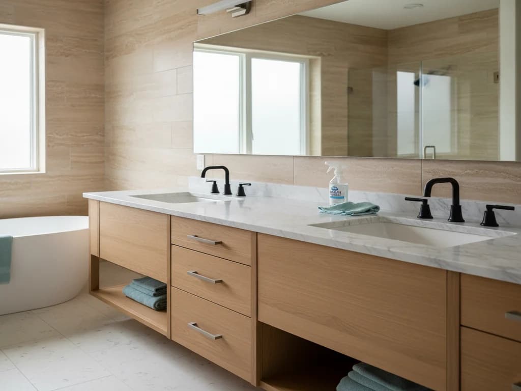 Natural Stone Care in Bathrooms: Marble, Travertine, and Slate