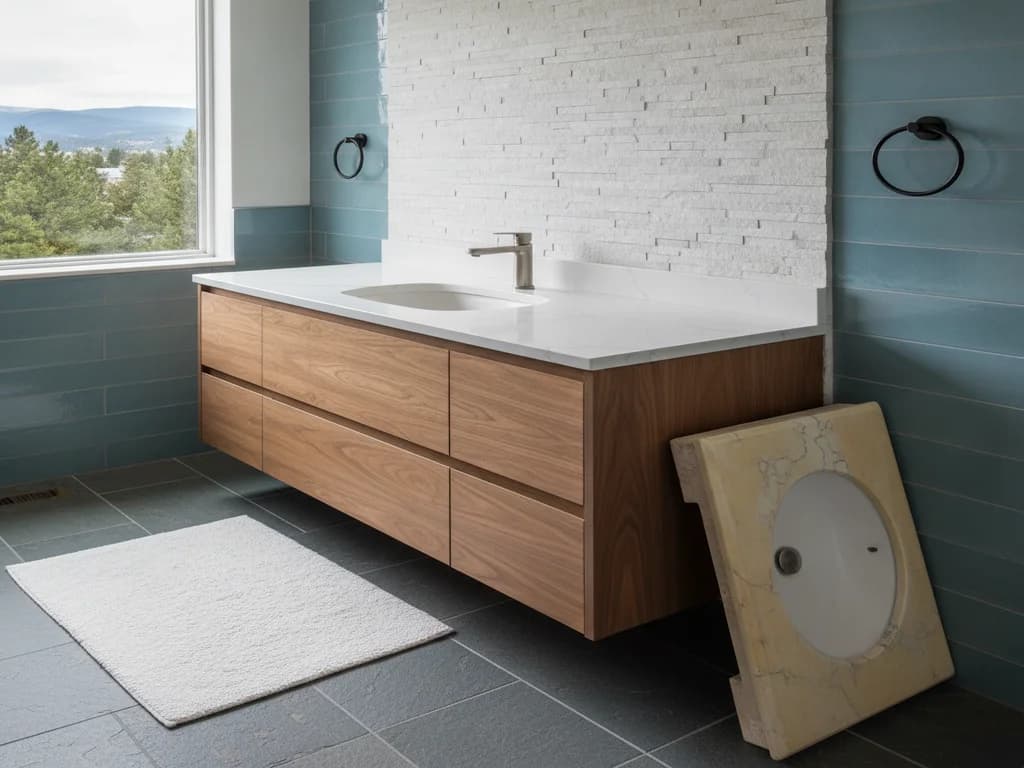 Replacing a Cultured Marble Vanity Top: What the Integral-Bowl Era Left Behind