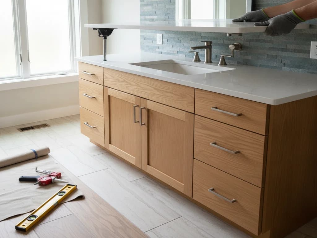 Replacing a Vanity Countertop Without Replacing the Cabinet