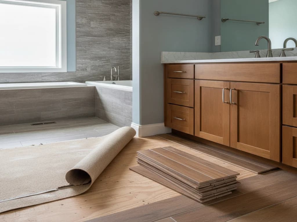 Replacing Vinyl Bathroom Flooring: Process, Cost, and the Asbestos Caution