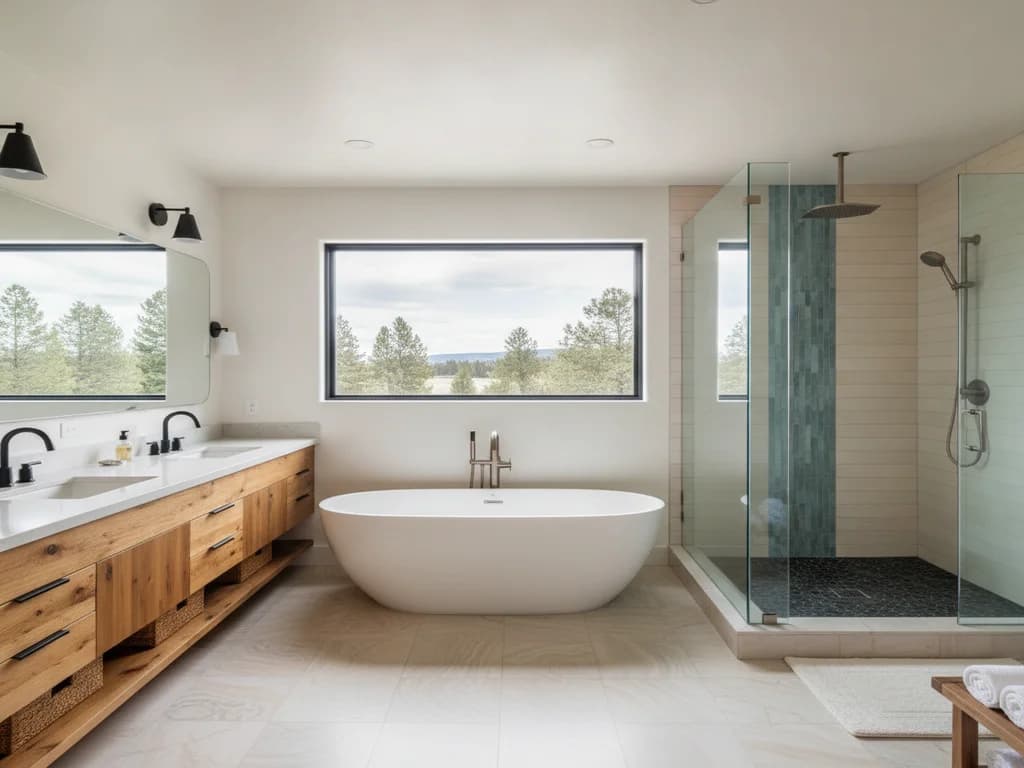 Tub-Shower Combo vs. Separate Tub and Shower: The Layout Decision